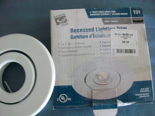 4" recessed lighting trim 1
