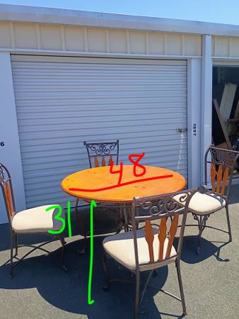 Table and 4 chairs 1