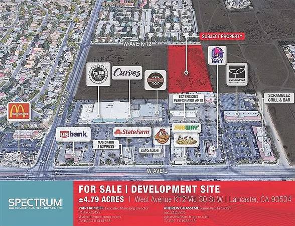$30,000 / 210000ft2 - BUILD  CONDOS /LANCASTER (WEST LANCASTER california)64035739907714123