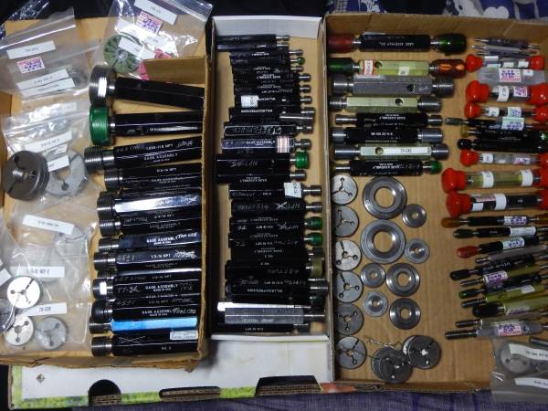 THREAD INSPECTION GAUGES PLUG GAUGES TAPE RINGS 113 PCS 1