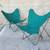 PAIR of 1950's Iron Butterfly Chairs w NEW Canvas Slings 3 thumbnail