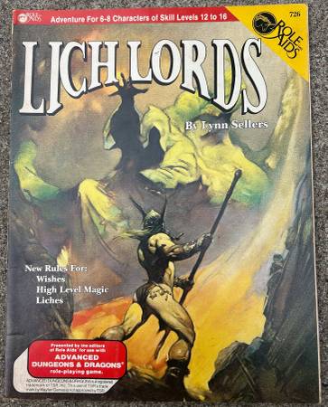 Role Aids, Lich Lords Book 1