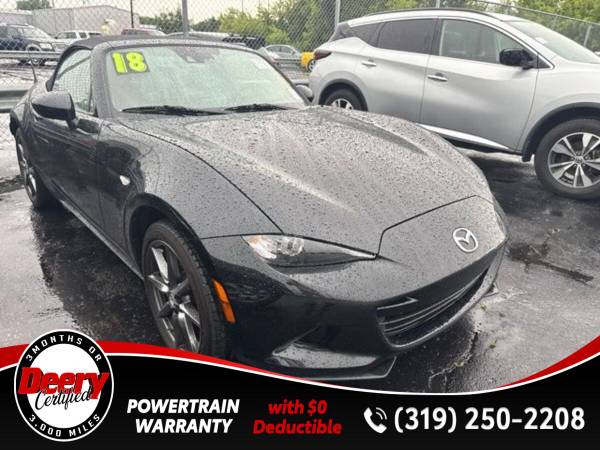 Certified 2018 Mazda Miata Grand Touring Jet Black Mica 1