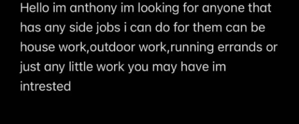 any extra work? 1