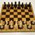 All Wood Chess Players W/Wooden Hinged And Latched 12" Playing Board 2 thumbnail