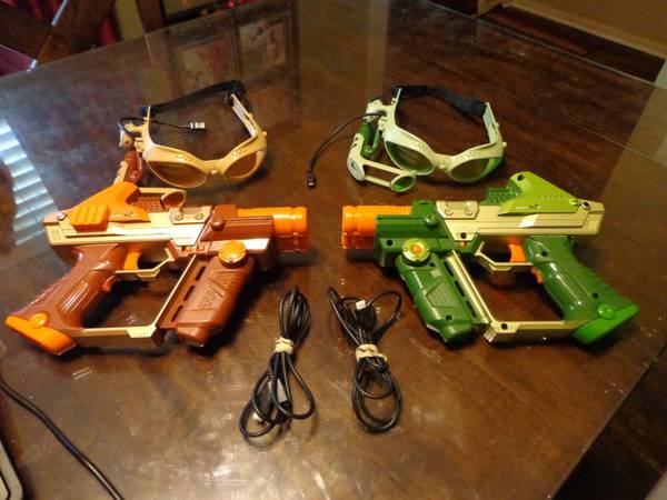 2 Lazer Tag Blasters + Glasses; 4 Laser X Blaster + Tag Game Toy 1