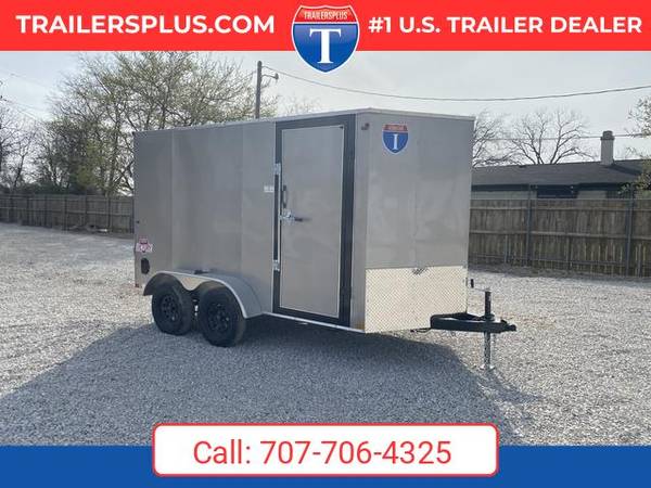 2026 Interstate 6 X 12 Victory VNose Cargo Trailer Champagne 1
