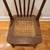 Wood Pressed Back North Wind Face Spindle Cane Seating Chairs (set -3) 7 thumbnail
