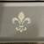 4 Aluminum Trays (Painted with Fleur-De-Lis Symbol) 2 thumbnail
