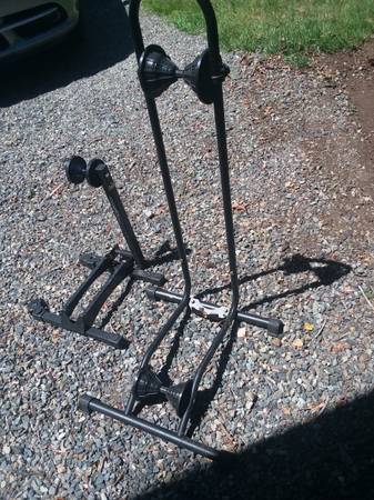 Two bicycle bike stand up racks - $35 (Olympia Lacey)63471418557315122
