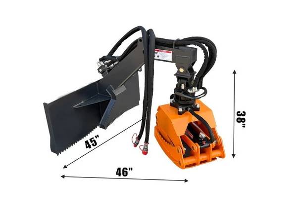 Skid Steer Rotating Log Grapple Clamp 1