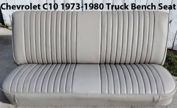 Chevrolet C10 Tan 1973 to 1980 Truck Bench Seat Cloth Vinyl Chevy 1