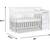 5-in-1 convertible crib with changer White 4 thumbnail