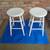 Two 24” Wood Bar Stools or Kitchen Stools or Counter Stools--XL Seats 1 thumbnail