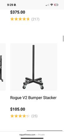 Rogue V2 Bumper Stacker 1