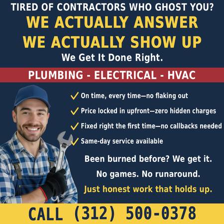 1 ✅✅Plumber - Electrician - Furnace Repair - We Show Up & Deliver 1