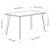 Dining Set, Table (56" x 31") and 4 chairs, Solid wood, black 7 thumbnail