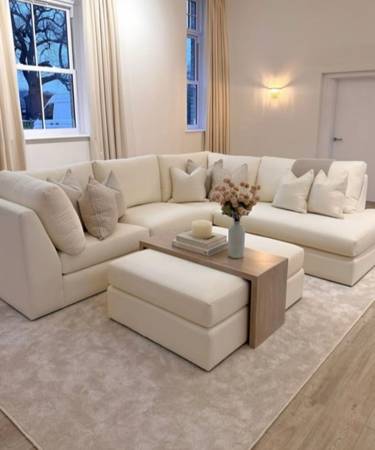 Cream Sectional Sofa 1