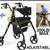 MEDLINE EMPOWER ROLLATOR WALKER - 300LBS CAPACITY - BLACK/YELL 1 thumbnail