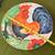 Large 18” Platter/Pasta Dish Rooster Design Hand Painted Made in Italy 4 thumbnail
