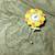 ☯ Vintage Mid Century Modern Daisy Flower Wall Clock by Spartus USA 1 thumbnail