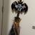 Rustic decorative Halloween Witch broom with a flower accent NEW 6 thumbnail