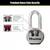 Master Lock 30' Steel Cable with Looped Ends, + Heavy Duty Master Lock 3 thumbnail