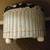Vintage White Rose Wicker Bamboo Ottoman Stool 3 thumbnail