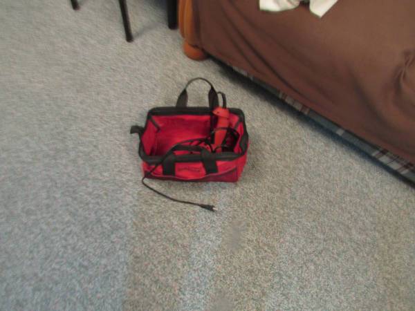 Tool Shop corded drill/driver and canvas tote bag 1