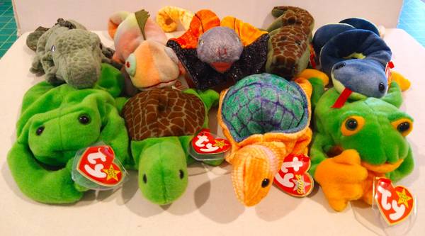 Vintage Retired Ty Beanie Babies--Reptiles & Such Bundle 2 $5 Each 1