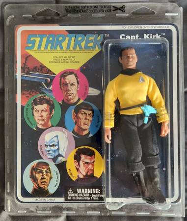 Star Trek Capt Kirk 8" Cloth Figure Retro Style Packaging Diamond Select 1