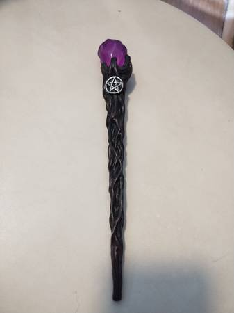 10" Magic Purple Crystal Wand 1