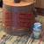 Antique Wood Shoe Shines Barrel / Bucket / Pail with Lid *Includes Shoe Shine Br 2 thumbnail