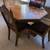 Kitchen table and chairs perfect condition with leaf and 4 chairs solid 3 thumbnail