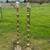 Pair of 2 Embossed Antique Regency Brass Floor Lamps 58” Tall 1 thumbnail