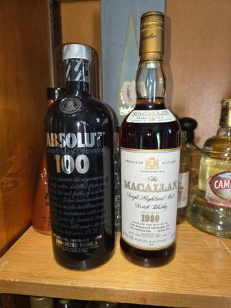 Bourbon, whiskey, tequila, vodka, gin....... 1