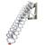 White Wall Mounted Loft Wall Ladder Stairs 022129 1 thumbnail