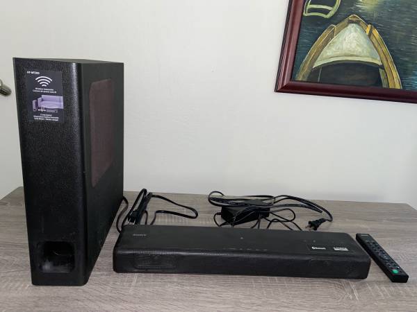 Sony HT-MT300/B Powerful Mini Soundbar with Wireless Subwoofer, Black 1