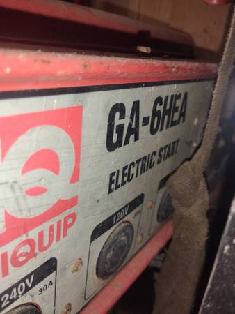 GA6HE 6k Honda Generator 1