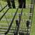 Wire display rack on wheels with display hooks 2 thumbnail