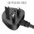 UK & EU electrical outlet three prong 6 foot replacement power cord x2 8 thumbnail