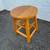 Solid oak wood stool 4 thumbnail