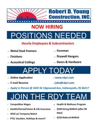 ***Wall & Ceiling Contractor Looking for Experienced Help*** 1