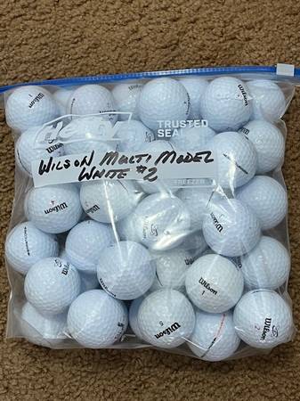 52 WILSON MULTI MODEL WHITE USED LIKE NEW GOLF BALLS #2 1