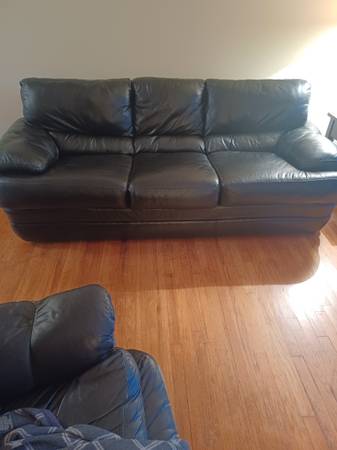 Leather  couch 1