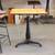 Vintage Industrial Drafting Side Table Cast Iron Wood 1 thumbnail