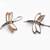 Sterling Silver Mother Of Pearl Dragonfly Earrings 2 thumbnail