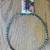 Sterling silver and hardstone necklace with large porcelain pendant 11 thumbnail
