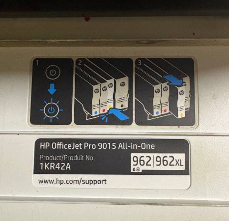 FREE 🆓HP printer official jet pro 9015 all in one 1