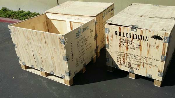 Wood Shipping Crate with Pallet 1